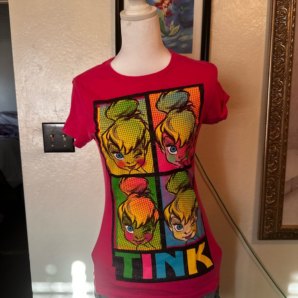Tinker Bell Pop Art Short Sleeve Tee - Pink